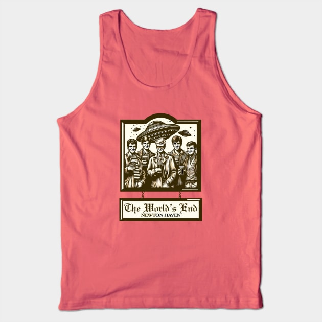 The World's End Pub Sign Tank Top by PopCultureShirts